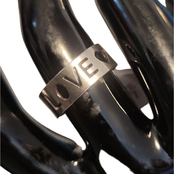 Stainless Steel Ring Love Stamped Size 7 - Picture 8 of 15